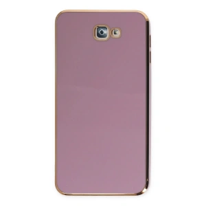 Mey İthalat®  Samsung Galaxy J7 Prime Kılıf Volet Silikon - Mor