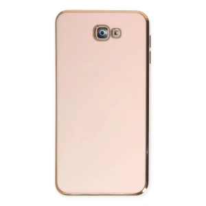 Mey İthalat®  Samsung Galaxy J7 Prime Kılıf Volet Silikon - Pembe