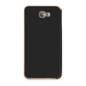 Mey İthalat®  Samsung Galaxy J7 Prime Kılıf Volet Silikon - Siyah