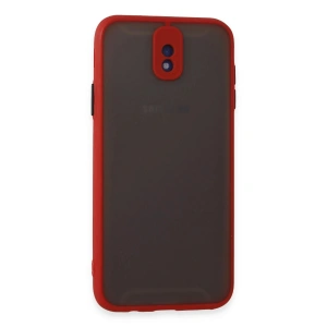 Mey İthalat®  Samsung Galaxy J7 Pro / J730 Kılıf Montreal Silikon Kapak - Kırmızı