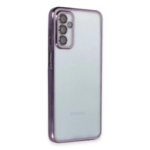 Mey İthalat®  Samsung Galaxy M23 Kılıf  Lensli Silikon - Mor