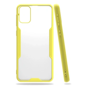 Mey İthalat®  Samsung Galaxy M31 Kılıf Platin Silikon - Sarı