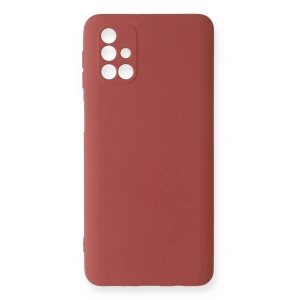 Mey İthalat®  Samsung Galaxy M31S Kılıf Nano içi Kadife Silikon - Kiremit