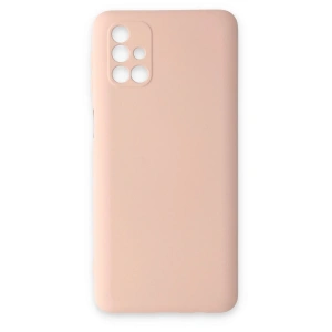 Mey İthalat® Samsung Galaxy M31S Kılıf Nano içi Kadife Silikon - Pudra