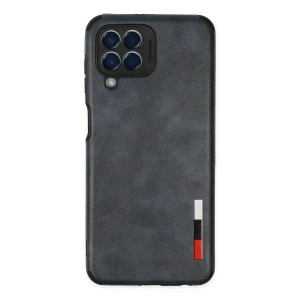 Mey İthalat®  Samsung Galaxy M33 Kılıf Loop Deri Silikon - Lacivert