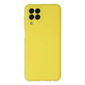Mey İthalat®  Samsung Galaxy M33 Kılıf Nano içi Kadife Silikon - Sarı
