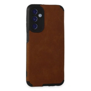 Mey İthalat®  Samsung Galaxy M34 5G Kılıf Loop Deri Silikon - Kahverengi