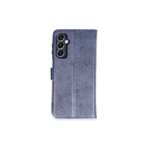 Mey İthalat®  Samsung Galaxy M34 5G Kılıf Trend S Plus Kapaklı Kılıf - Lacivert
