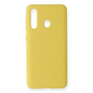 Mey İthalat® Samsung Galaxy M40 Kılıf Nano içi Kadife Silikon - Sarı