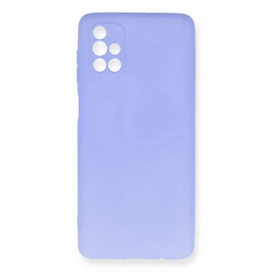 Mey İthalat®  Samsung Galaxy M51 Kılıf First Silikon - Lila