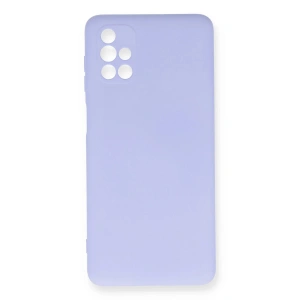 Mey İthalat® Samsung Galaxy M51 Kılıf Nano içi Kadife Silikon - Lila