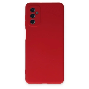 Mey İthalat®  Samsung Galaxy M52 5G Kılıf Nano içi Kadife Silikon - Kırmızı