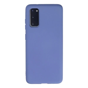 Mey İthalat® Samsung Galaxy S20 Kılıf Nano içi Kadife Silikon - Lila