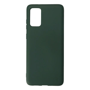 Mey İthalat® Samsung Galaxy S20 Plus Kılıf Nano içi Kadife Silikon - Koyu Yeşil