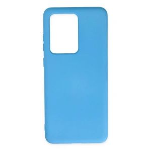 Mey İthalat® Samsung Galaxy S20 Ultra Kılıf Nano içi Kadife Silikon - Mavi
