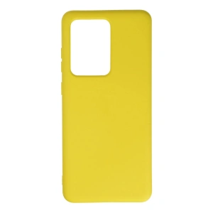 Mey İthalat® Samsung Galaxy S20 Ultra Kılıf Nano içi Kadife Silikon - Sarı
