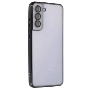 Mey İthalat®  Samsung Galaxy S21 FE Kılıf  Lensli Silikon - Siyah