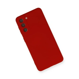 Mey İthalat®  Samsung Galaxy S21 Kılıf Nano içi Kadife Silikon - Kırmızı