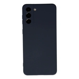 Mey İthalat®  Samsung Galaxy S21 Plus Kılıf Nano içi Kadife Silikon - Lacivert