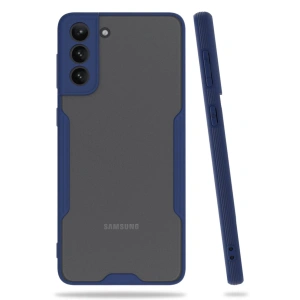 Mey İthalat® Samsung Galaxy S21 Plus Kılıf Platin Silikon - Lacivert