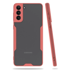 Mey İthalat® Samsung Galaxy S21 Plus Kılıf Platin Silikon - Pembe