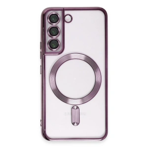 Mey İthalat®  Samsung Galaxy S22 Kılıf Kross Magneticsafe Kapak - Mor