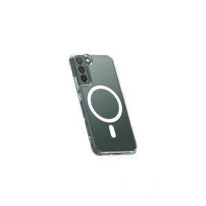 Mey İthalat®  Samsung Galaxy S22 Kılıf Magneticsafe Şeffaf Silikon - Şeffaf