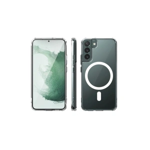 Mey İthalat®  Samsung Galaxy S22 Plus Kılıf Magneticsafe Şeffaf Silikon - Şeffaf