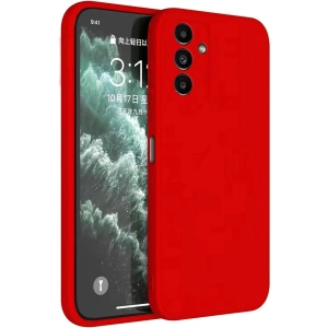Mey İthalat® Samsung Galaxy S23 FE Kılıf First Silikon - Kırmızı