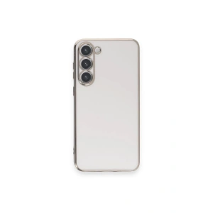 Mey İthalat®  Samsung Galaxy S23 Plus Kılıf Volet Silikon - Beyaz