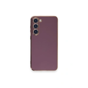 Mey İthalat®  Samsung Galaxy S23 Plus Kılıf Volet Silikon - Mor