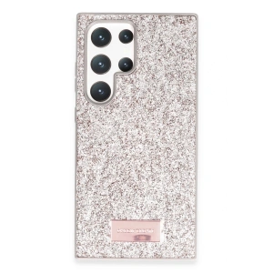 Mey İthalat®  Samsung Galaxy S23 Ultra Bright Simli Kapak - Gold