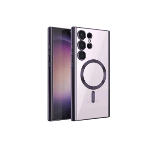 Mey İthalat®  Samsung Galaxy S23 Ultra Kılıf Kross Magneticsafe Kapak - Mor