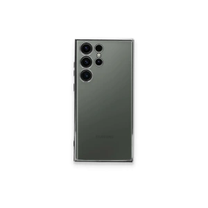 Mey İthalat®  Samsung Galaxy S23 Ultra Kılıf  Lensli Silikon - Gümüş