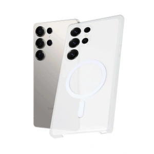 Mey İthalat®  Samsung Galaxy S23 Ultra Kılıf PC Zara Magsafe Şeffaf Kılıf - Şeffaf