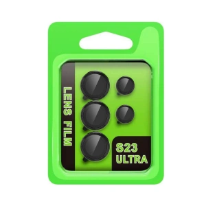Mey İthalat®  Samsung Galaxy S23 Ultra Raze Metal Kamera Lens - Siyah