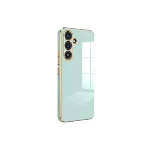 Mey İthalat®  Samsung Galaxy S24 FE Kılıf Volet Silikon - Açık Yeşil