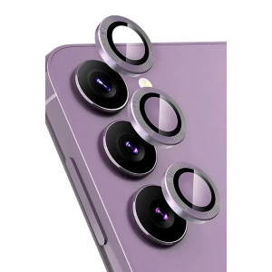 Mey İthalat®  Samsung Galaxy S24 FE Raze Metal Kamera Lens - Mor