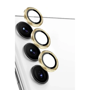 Mey İthalat®  Samsung Galaxy S24 FE Raze Metal Kamera Lens - Sarı