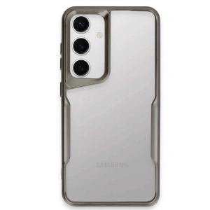 Mey İthalat®  Samsung Galaxy S24 Kılıf Boyi Silikon Kapak - Titan Gri