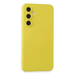 Mey İthalat®  Samsung Galaxy S24 Kılıf Nano içi Kadife Silikon - Sarı