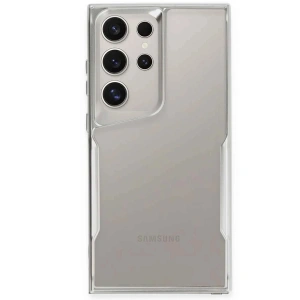 Mey İthalat®  Samsung Galaxy S24 Ultra Kılıf Boyi Silikon Kapak - Gümüş