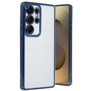 Mey İthalat®  Samsung Galaxy S24 Ultra Kılıf  Lensli Silikon - Lacivert