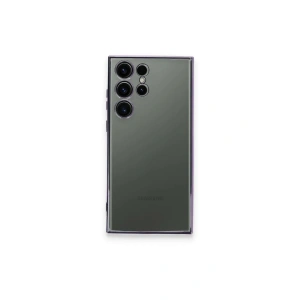 Mey İthalat®  Samsung Galaxy S24 Ultra Kılıf  Lensli Silikon - Siyah