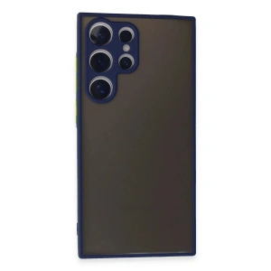 Mey İthalat®  Samsung Galaxy S24 Ultra Kılıf Montreal Silikon Kapak - Lacivert