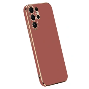Mey İthalat®  Samsung Galaxy S24 Ultra Kılıf Volet Silikon - Kırmızı