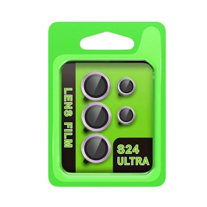 Mey İthalat®  Samsung Galaxy S24 Ultra Raze Metal Kamera Lens - Mor