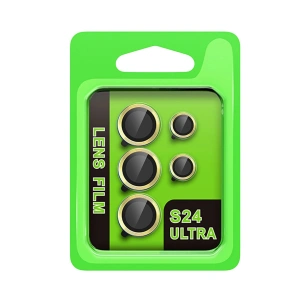 Mey İthalat®  Samsung Galaxy S24 Ultra Raze Metal Kamera Lens - Sarı