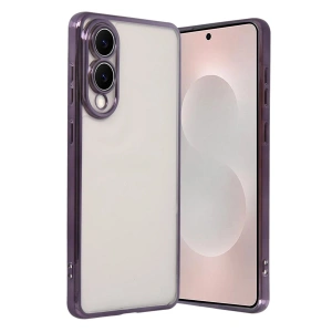 Mey İthalat®  Samsung Galaxy S25 Edge  Lensli Silikon - Mor