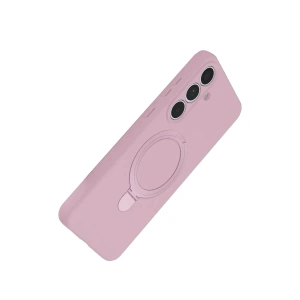 Mey İthalat®  Samsung Galaxy S25 FE Regal Magsafe Standlı Kapak - Açık Pembe